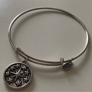 Silver Chrysalis Bracelet with Rhinestone Star Charm